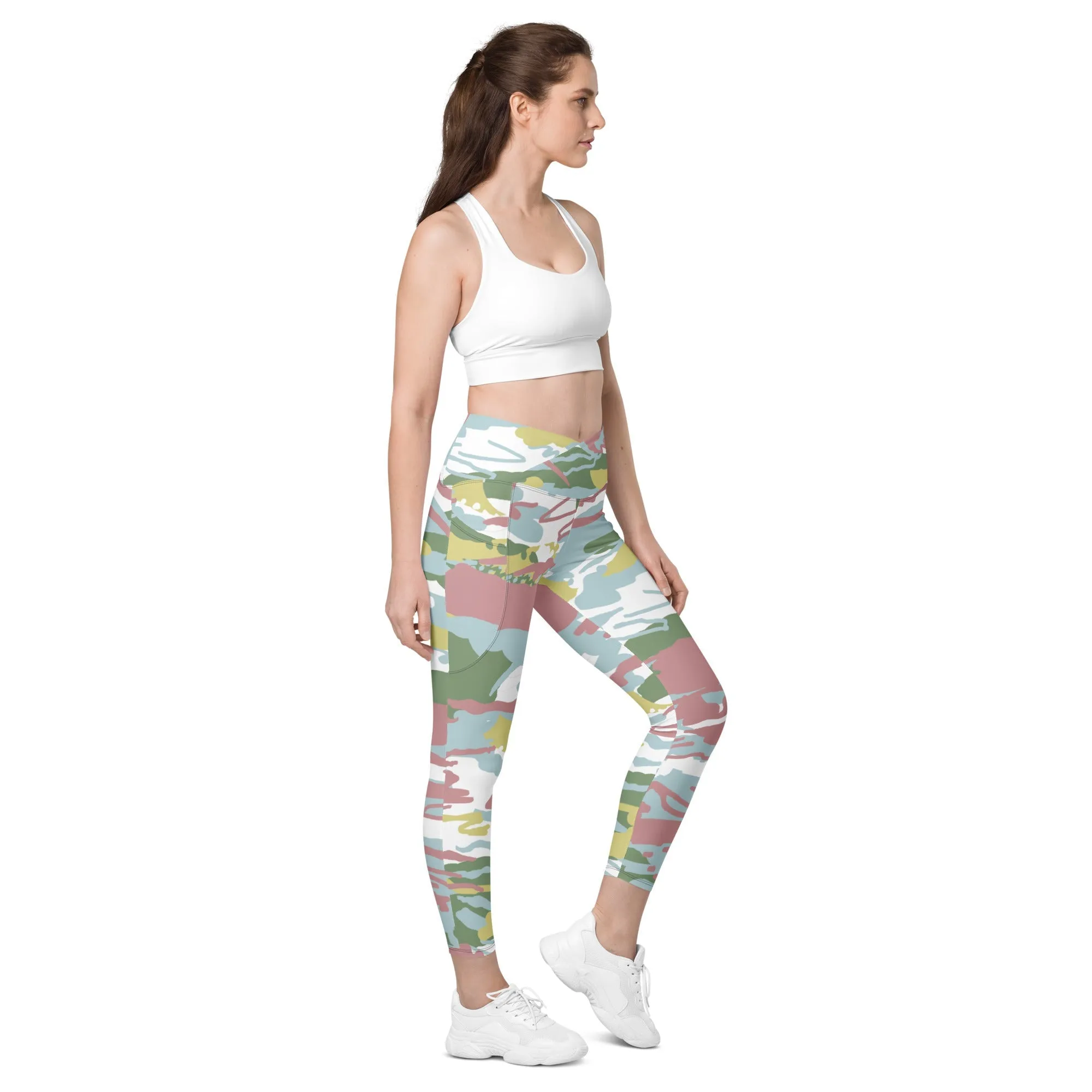 Camo leggings with pockets