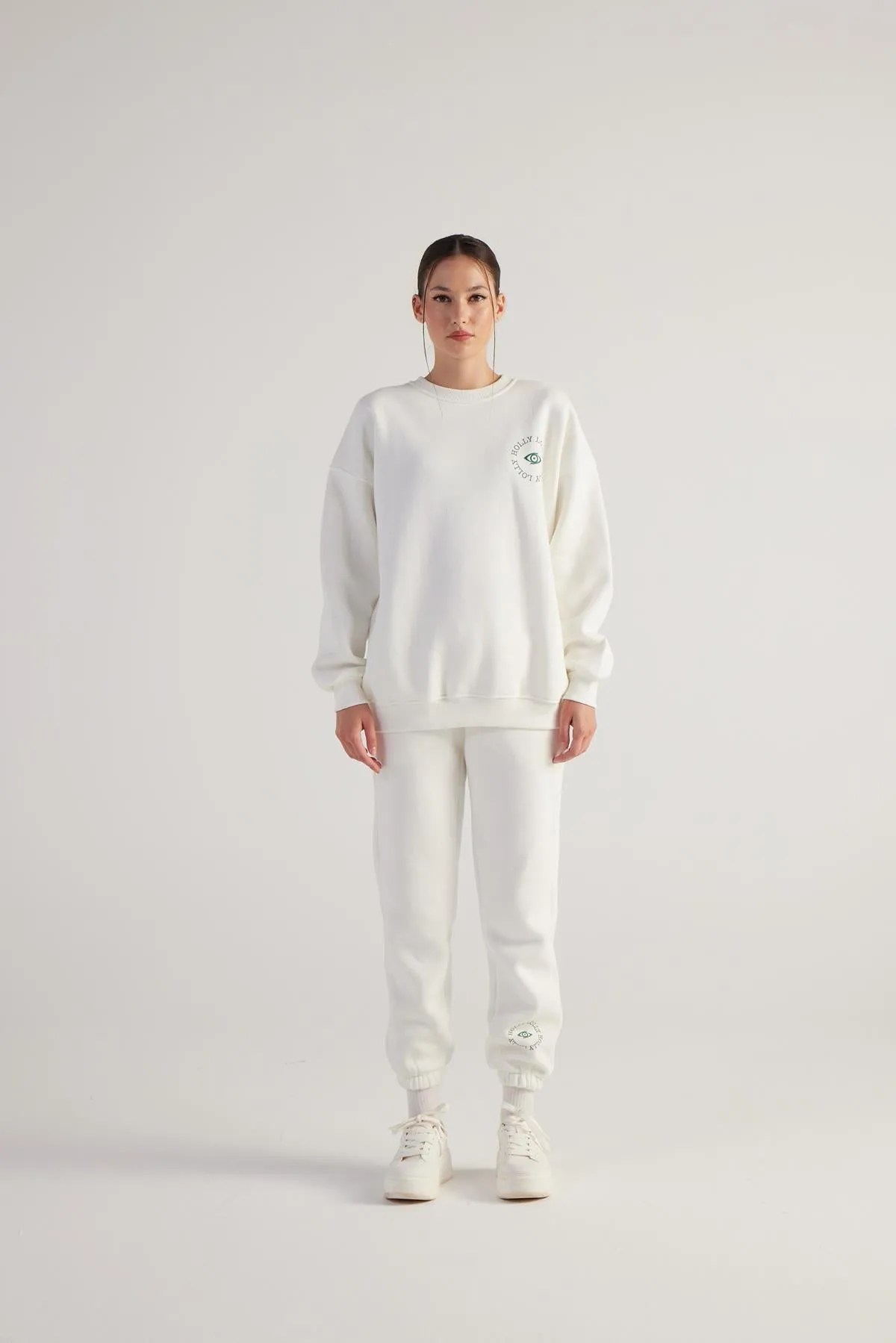 HLLY Women Fine Sweatpants Cream - Providence
