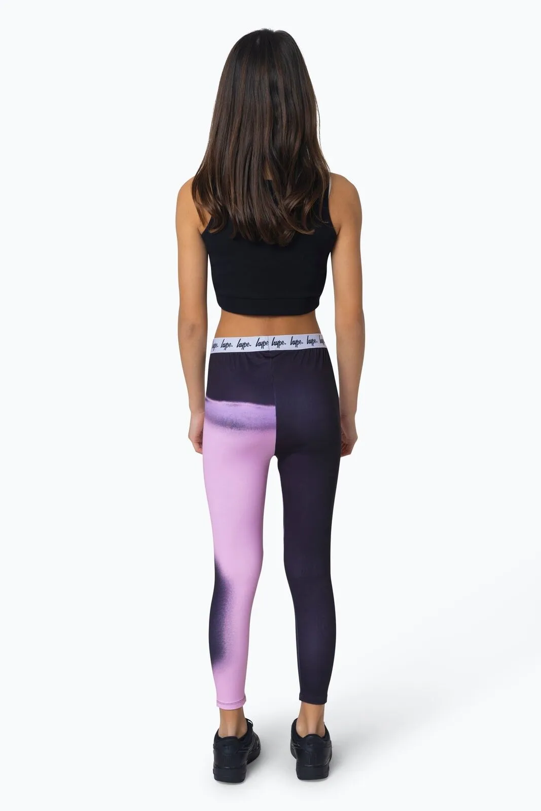 Hype Kids Pink Spray Fade Leggings
