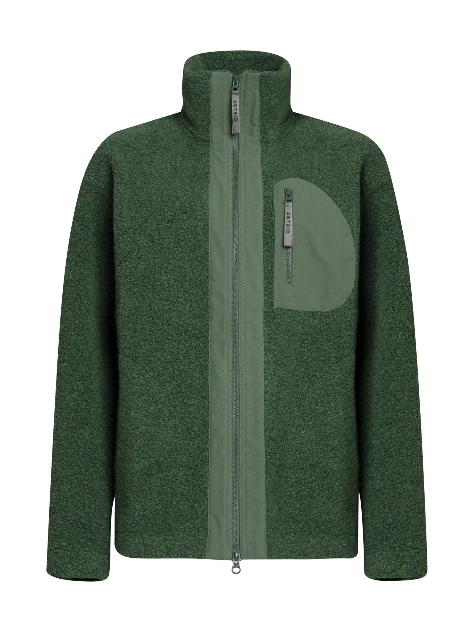 Minna Wool Fleece Jacket Green