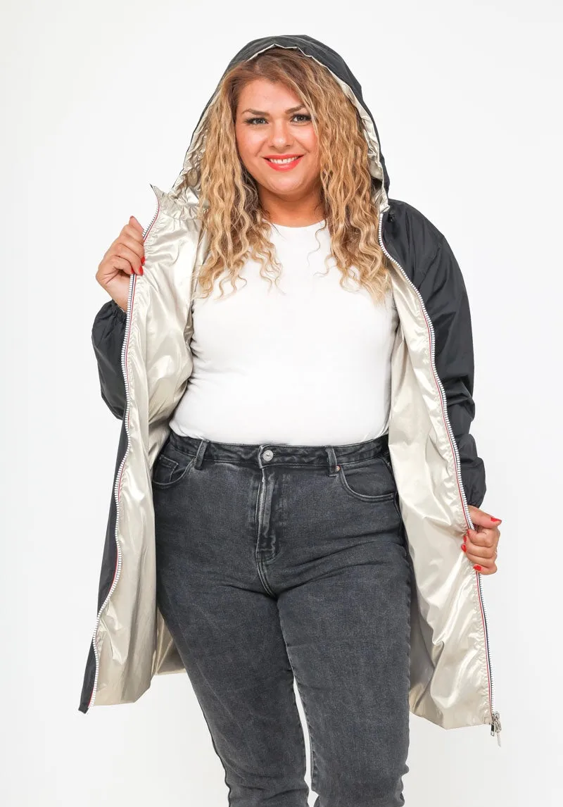 PARIS - Parka Mi-longue Imperméable et Réversible