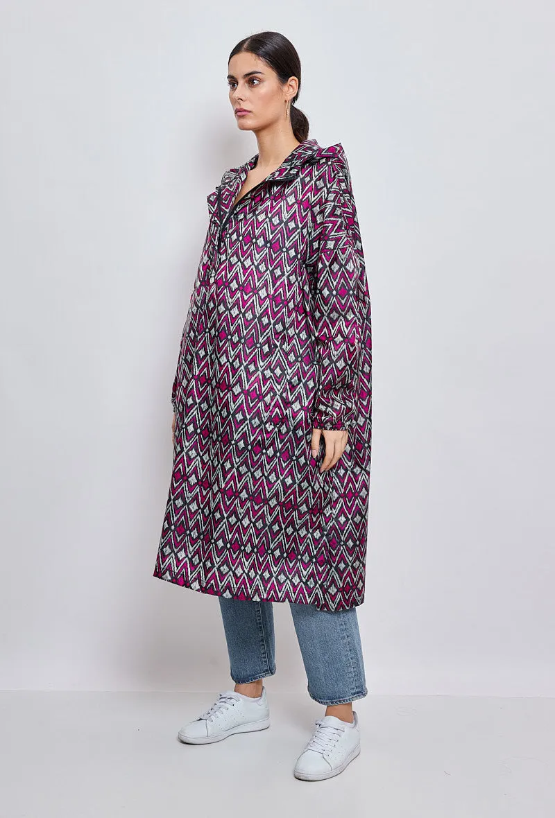 Poncho de pluie imprimés Aztek